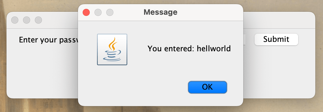 Password Field Example